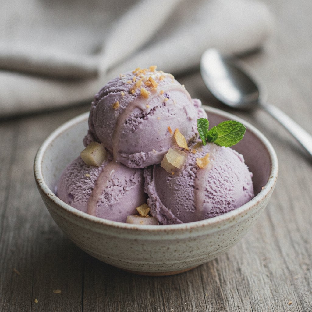 Low-Calorie Taro Ice Cream